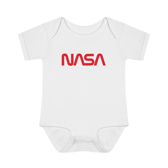 NASA Worm Rib-Knit Onesie