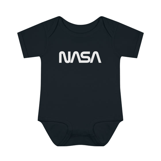 NASA Worm Rib-Knit Onesie