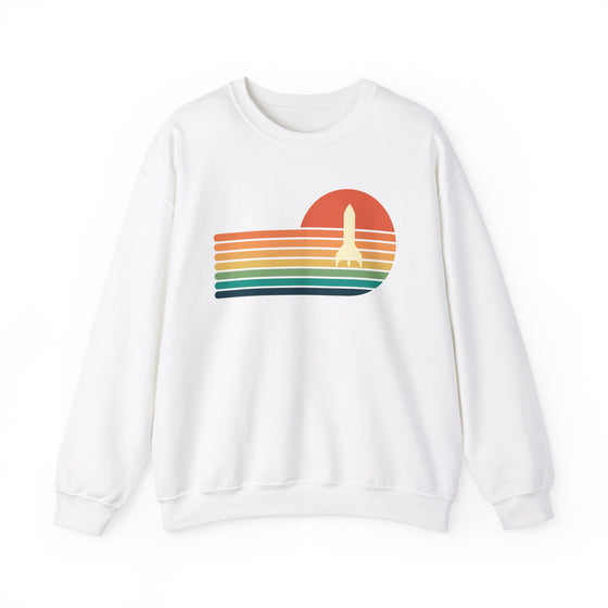 Rocket Sunset Crew Neck Sweatshirt