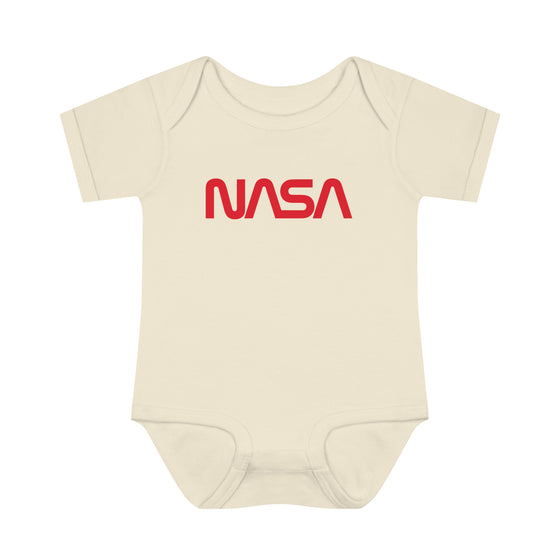 NASA Worm Rib-Knit Onesie