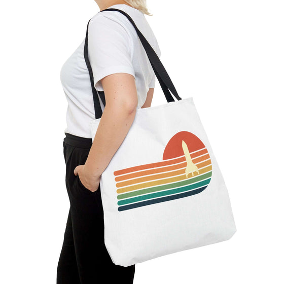 Rocket Sunset Tote Bag