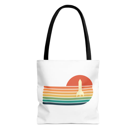 Rocket Sunset Tote Bag