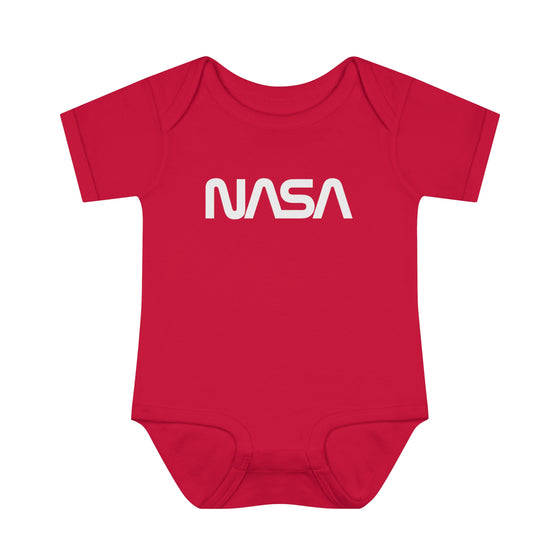 NASA Worm Rib-Knit Onesie