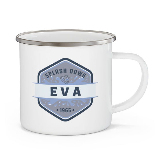 EVA 'Splash Down' Enamel Camping Mug - Space Rover