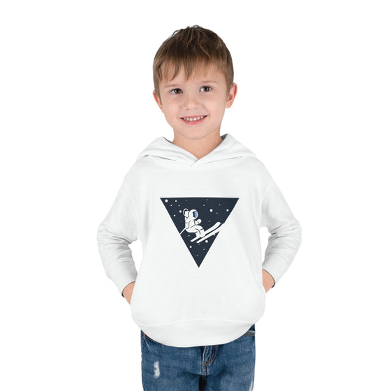 Interstellar Skier Toddler Pullover Fleece Hoodie - Space Rover