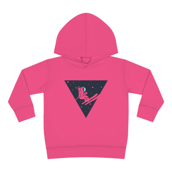 Interstellar Skier Toddler Pullover Fleece Hoodie - Space Rover