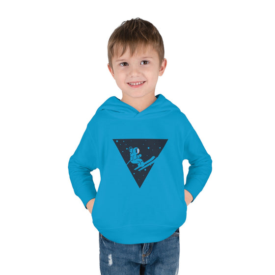 Interstellar Skier Toddler Pullover Fleece Hoodie - Space Rover